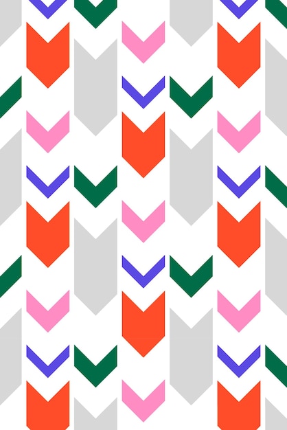 Patrón de flecha de fondo png transparente de colores en zigzag diseño creativo