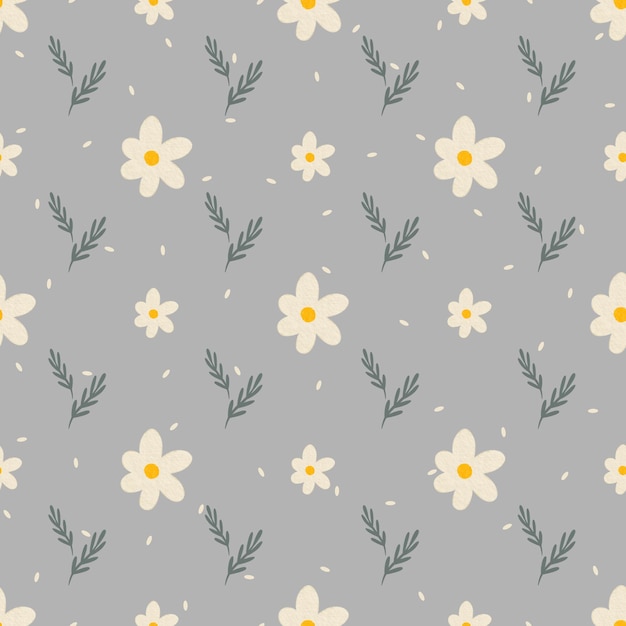 Un patrón floral de acuarela sin costuras con flores pintadas a mano y pinceladas suaves Ideal para papel tapiz de tela, papel de envolver y decoración del hogar