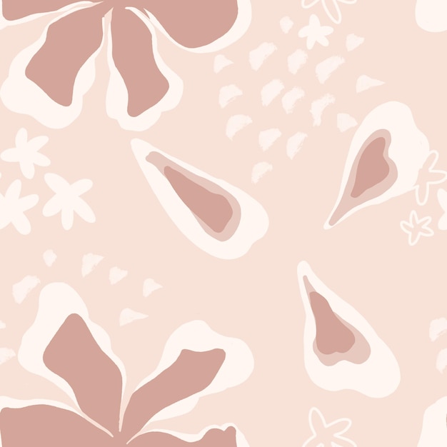 Patrón floral de color rosa rojizo