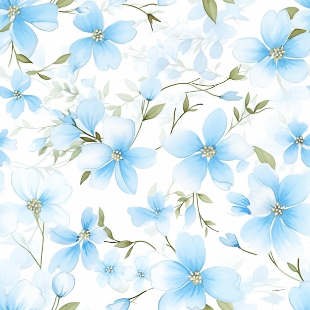 Patrón floral sin costuras Fondo floral azulejos ornamentales