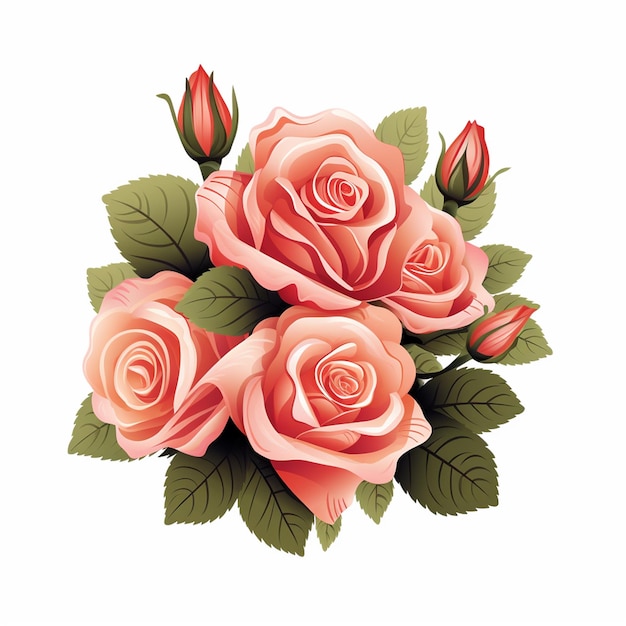 patrón floral manojo de rosa fondo de rosas sin costuras