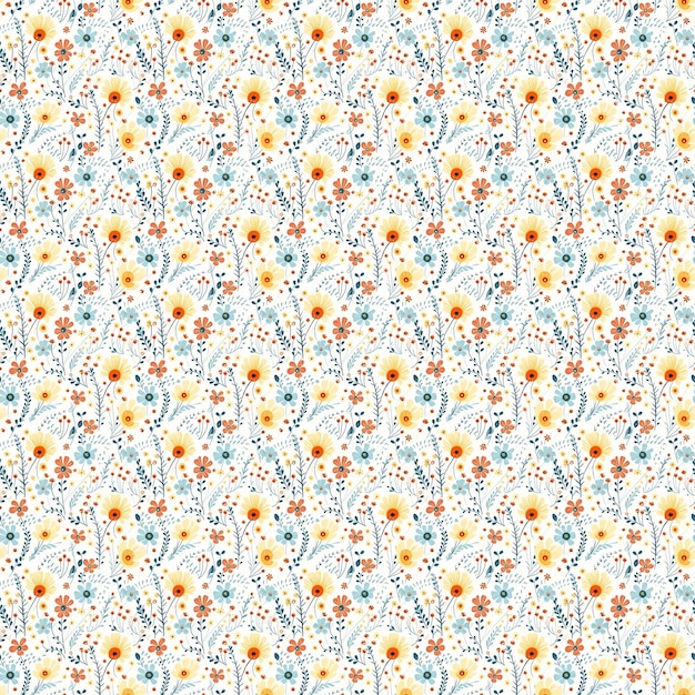 patrón floral transparente