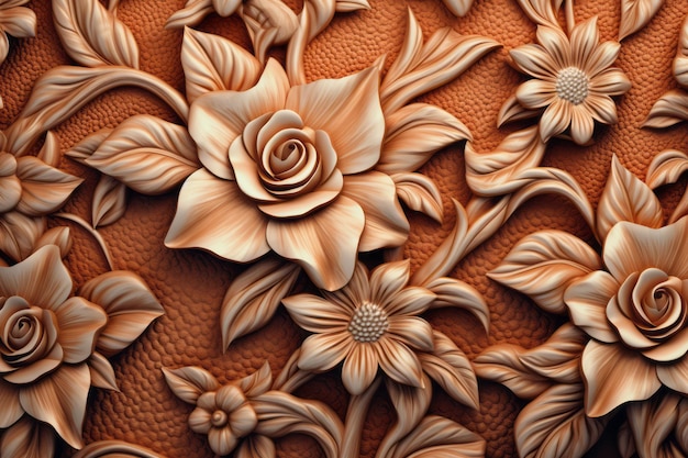 patrón de flores sin costuras en el fondo de texturas