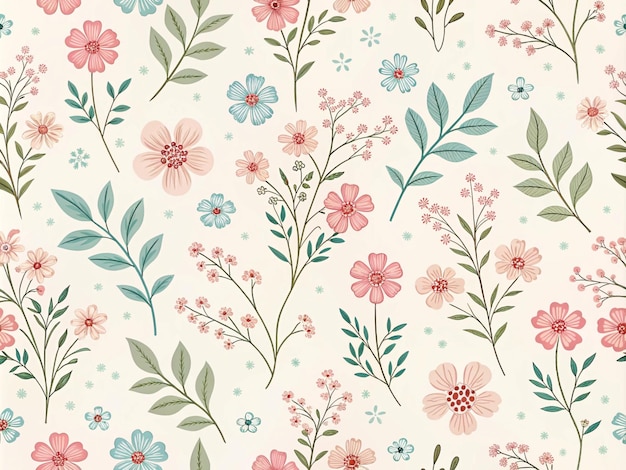 patrón de flores sin costuras para papel de tela y cortinas