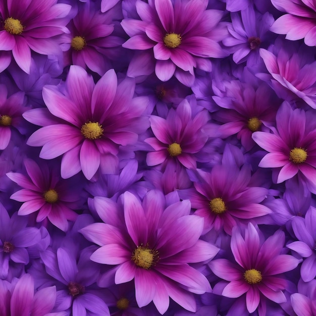 El patrón de las flores púrpuras sobre un fondo púrpura