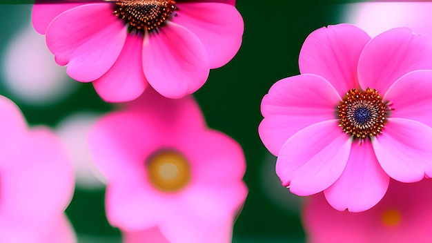 Patrón con flores rosadas