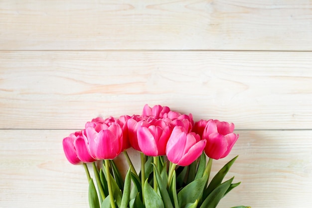 Patrón de flores tulipanes para el día de la madre