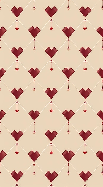 patrón fondo de amor corazón rojo vector diseño romántico de valentín textura papel tapiz rosa