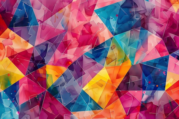 Patrón de fondo colorido con formas geométricas