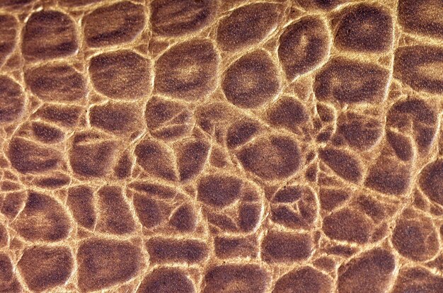 Patrón de fondo de cuero con textura marrón