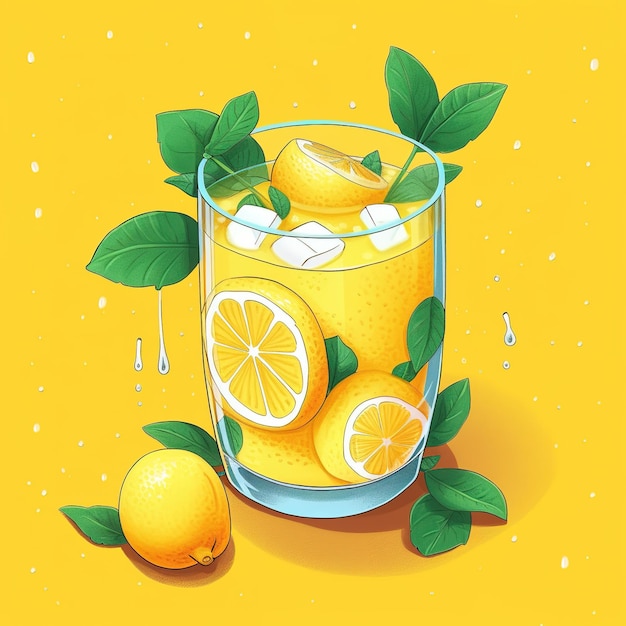 Foto patrón de fondo de limonada