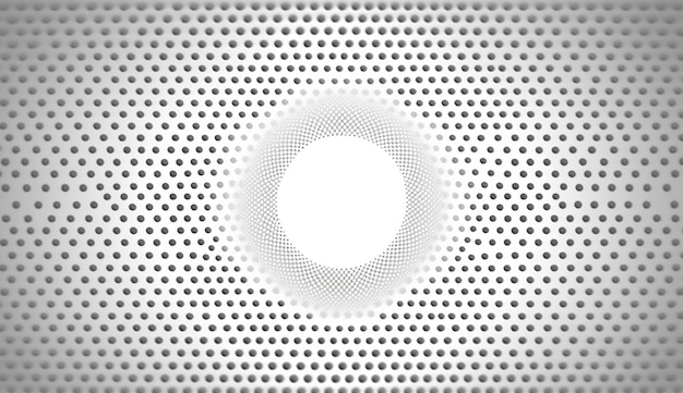 Patrón de fondo punteado de semitono abstracto de pequeños puntos grises Imagen generada por IA