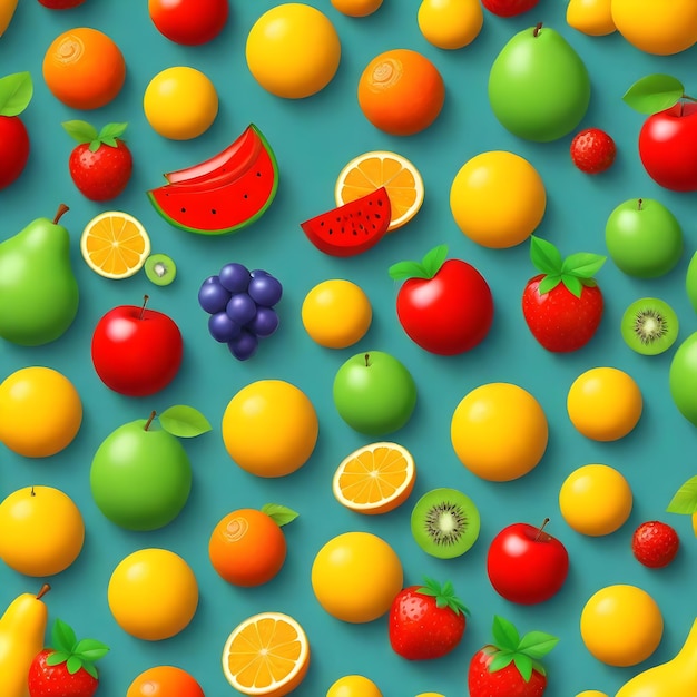 Foto patrón de la fruta