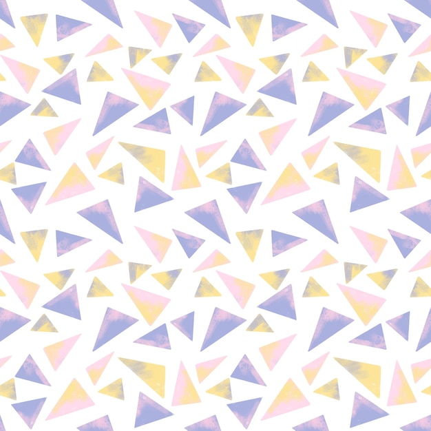 Patrón geométrico abstracto sin costuras Patrón triangular fondo de mosaico