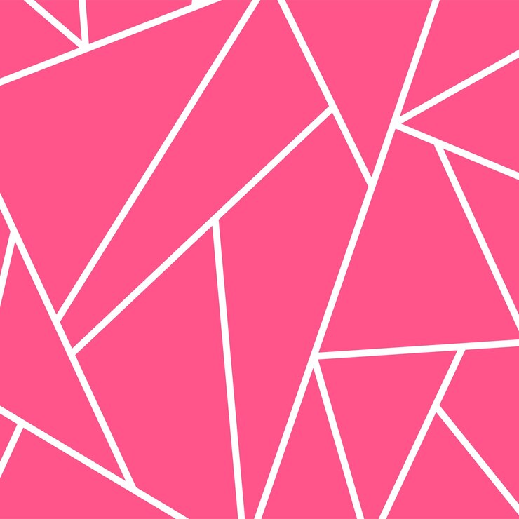 Patrón geométrico abstracto con fondo rosa en png