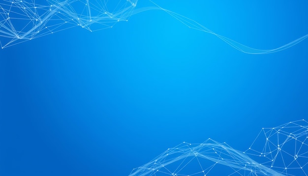 Patrón geométrico abstracto sobre un fondo azul