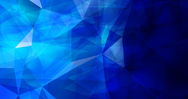 Patrón geométrico azul abstracto y azul oscuro con triángulos superpuestos