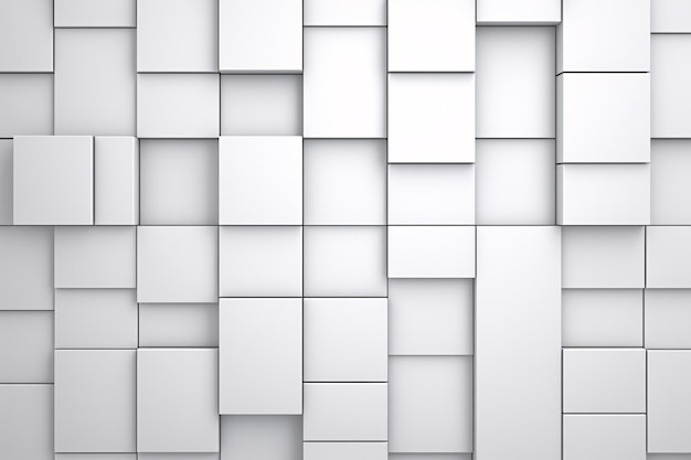Patrón geométrico blanco de fondo 3D Abstract Geometric Wallpaper Diseño de textura de pared moderno de fondo patrón geométrica abstracto blanco AI generativo