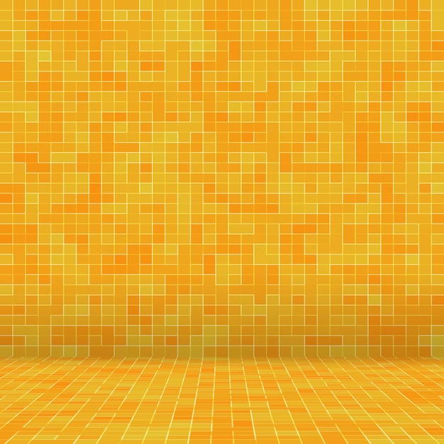 Patrón geométrico colorido abstracto, fondo de textura de mosaico de gres naranja, amarillo y rojo, fondo de pared de estilo moderno.