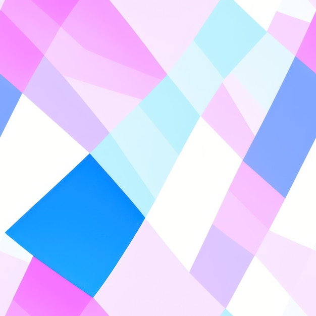 Un patrón geométrico colorido con un triángulo azul en el centro.