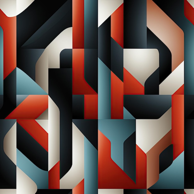 patrón geométrico sin costuras sobre un fondo multicolor Adorno moderno para textiles y tejidos