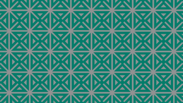 Patrón geométrico en un fondo verde oscuro.