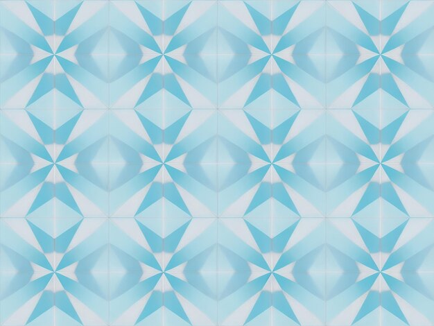 Patrón geométrico con un hermoso fondo azul