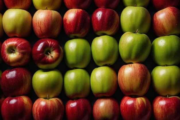 El patrón geométrico de las manzanas