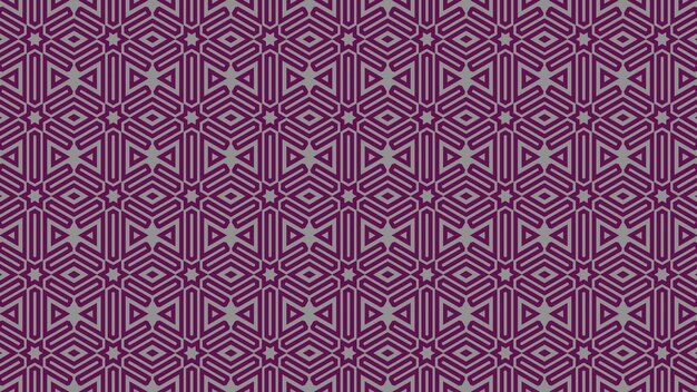 Patrón geométrico morado y morado sobre un fondo morado.