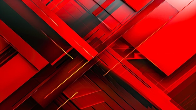 Patrón geométrico rojo y negro abstracto Diseño moderno y futurista para Wallpaper Banner and Co