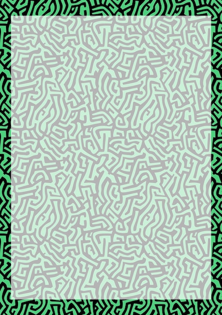 Patrón geométrico verde abstracto