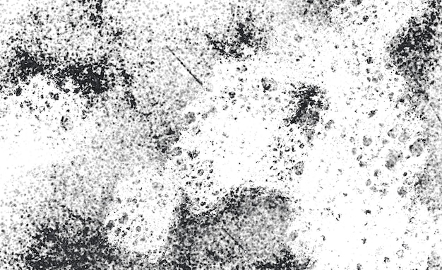 Patrón de grunge blanco y negro. Textura abstracta de partículas monocromáticas. Fondo de grietas, desgastes