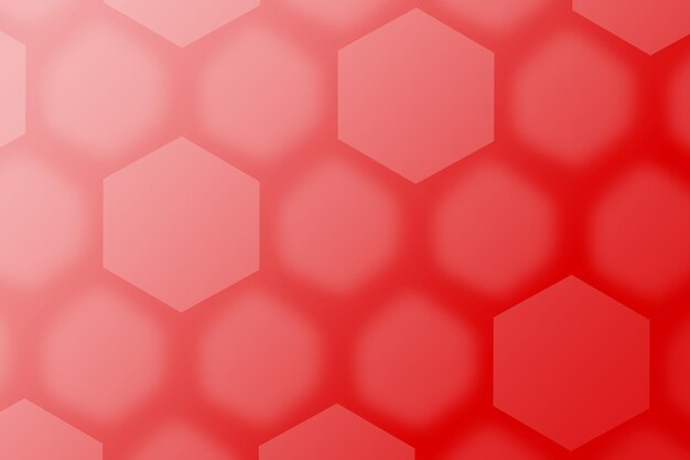 Patrón de hexágono rojo degradado para fondo abstracto