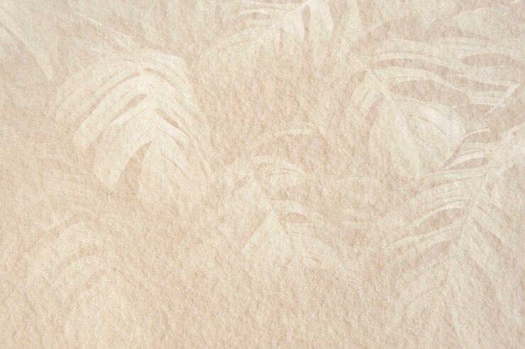 Foto patrón de hoja de monstera en una ilustración de fondo de cemento beige