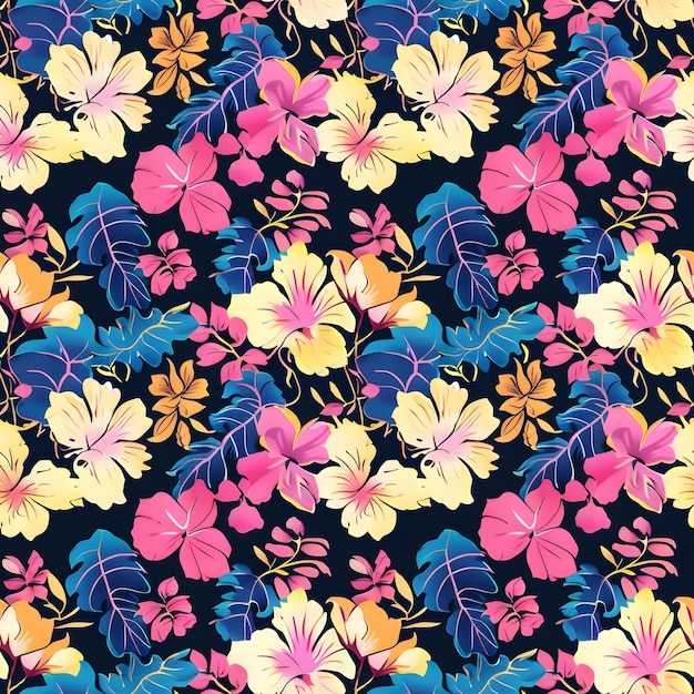 patrón de hojas abstractas patrón floral tropical