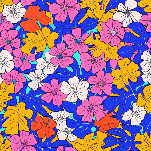 patrón de hojas abstractas patrón floral tropical