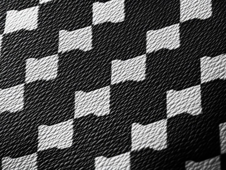 Foto el patrón de houndstooth en clásico blanco y negro