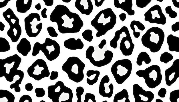 patrón de impresión de leopardo blanco y negro abstractas manchas de animales