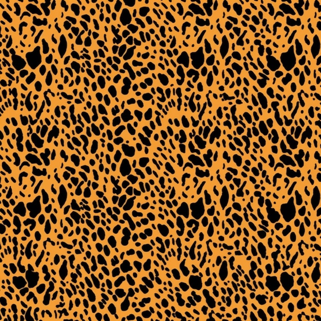 un patrón de impresión de leopardo en naranja y negro generativo ai