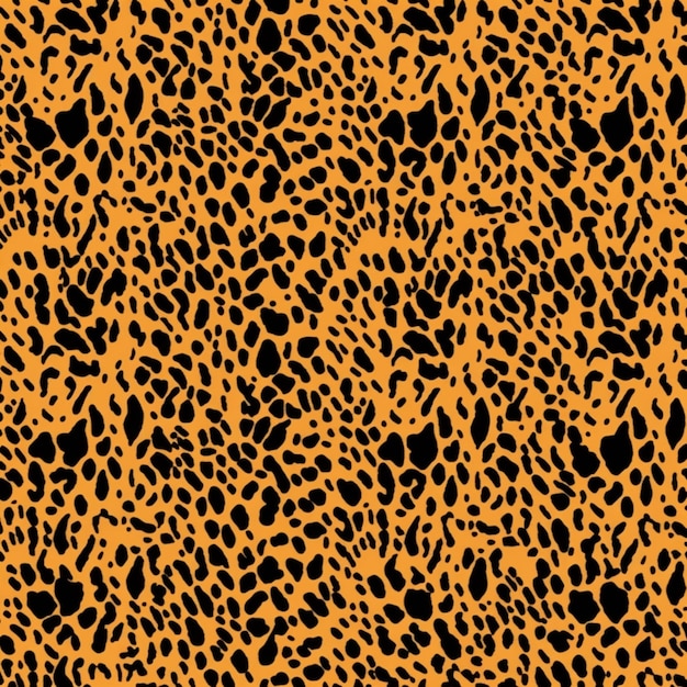 Foto un patrón de impresión de leopardo en naranja y negro generativo ai