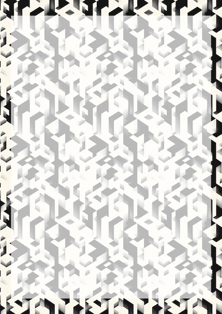 Patrón isométrico abstracto