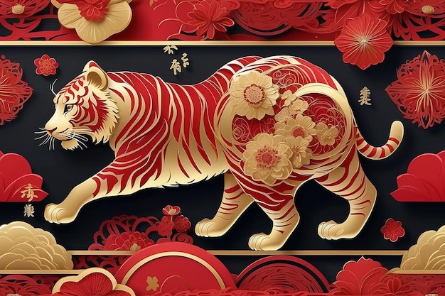 Patrón japonés sin costuras en estilo tradicional geométrico oriental 3d festivo