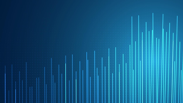 patrón de línea abstracta diseño de tecnología digital de alta tecnología y efecto de luz Datos de movimiento de alta velocidad