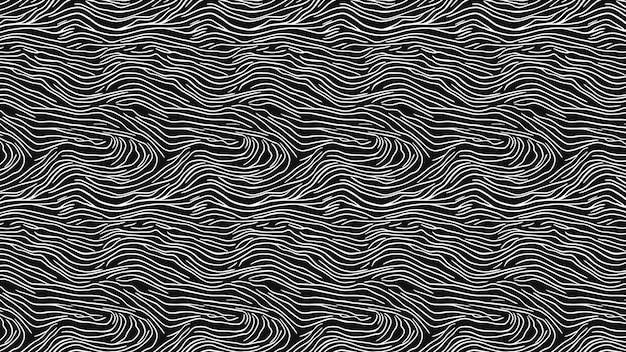 Patrón de líneas onduladas abstractas
