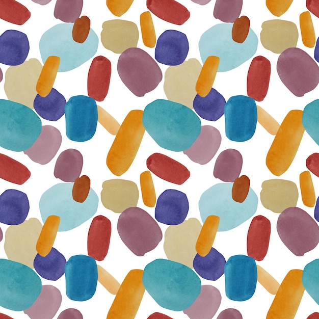 Patrón de manchas de acuarela Armonía de colores Ilustración en un fondo aislado Combinación de colores Fondo acuarelado