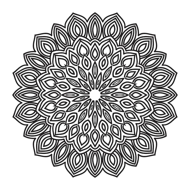 patrón mandala ornamento flor vector diseño floral encaje círculo ilustración decoración