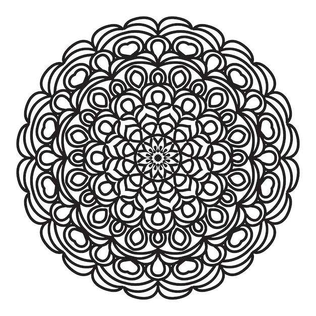 patrón mandala ornamento flor vector diseño floral encaje círculo ilustración decoración