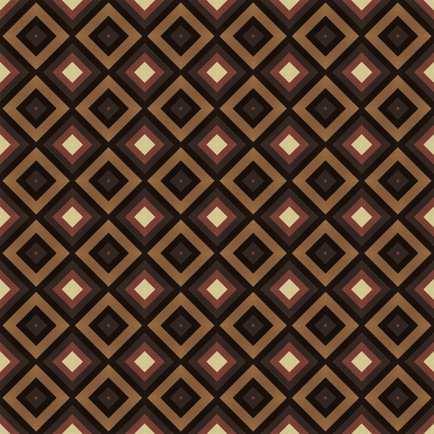 Un patrón marrón y negro con cuadrados y cuadrados.