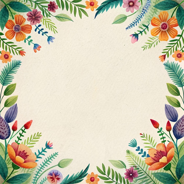 Patrón minimalista con flores veraniegas llamativas sobre un fondo de textura pálida