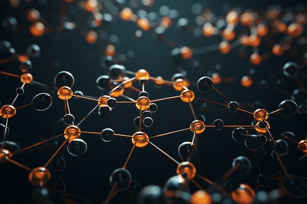 Patrón de moléculas en movimiento en tonos biológicos oc 00473 02